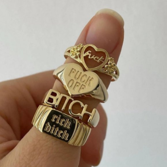 Gold Ring Set - Picture 2 of 2